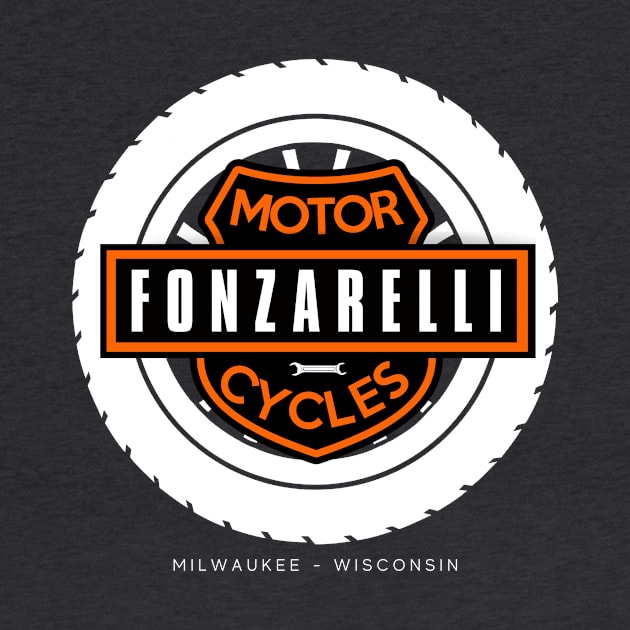 Fonzarelli Motorcycles - Wheel White by Simontology